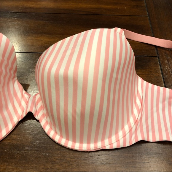 Pink stripe Demi cup VS bra - Picture 6 of 10